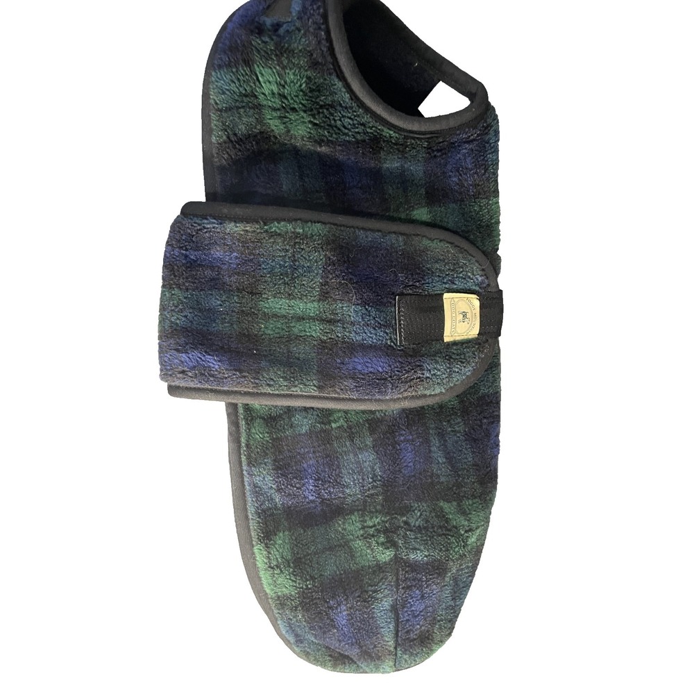 Foggy Mountain Dog‎ Coat Fleece Size 10 Green Blue Plaid Warmer Accessory